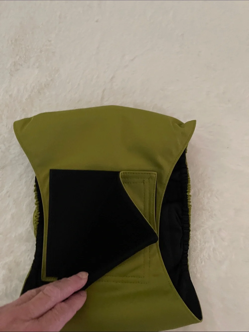 Vecomfy Olive Green Dog Diaper Cover  SZ XL